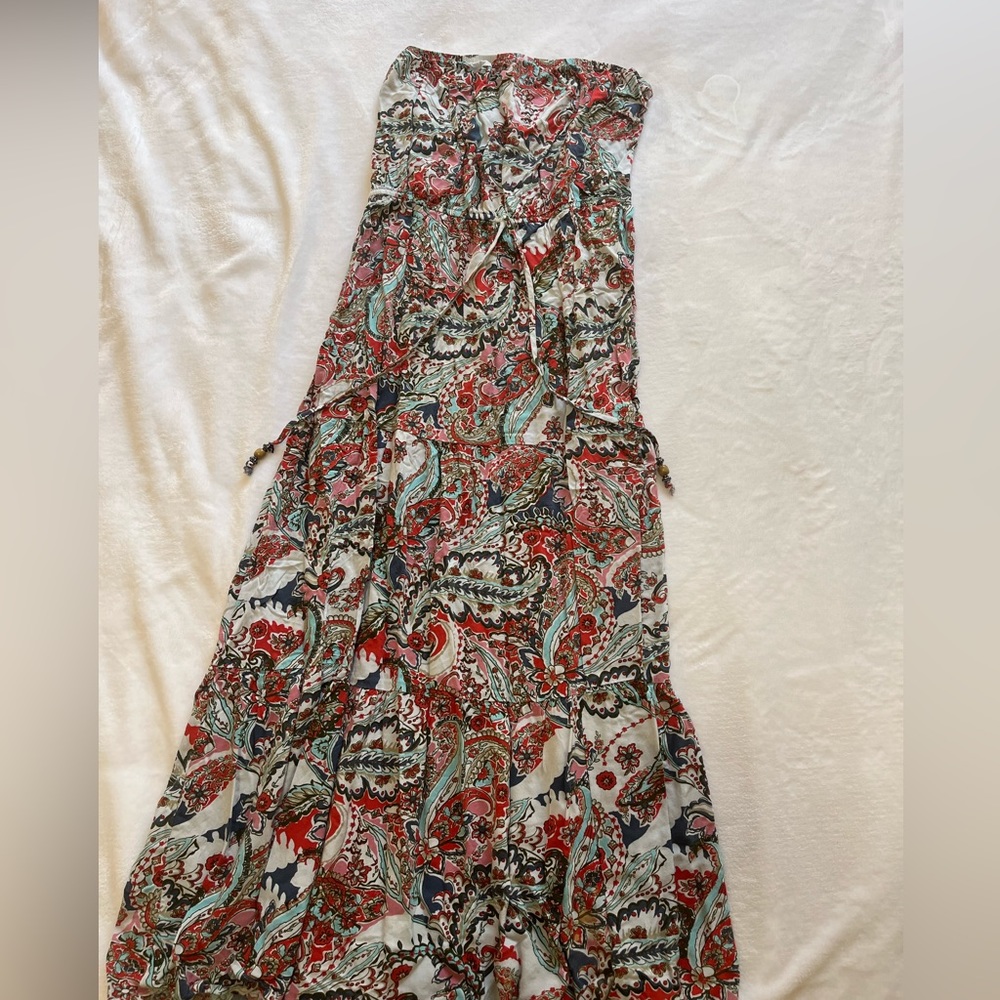 BeBop Hippie Strapless Maxi Dress